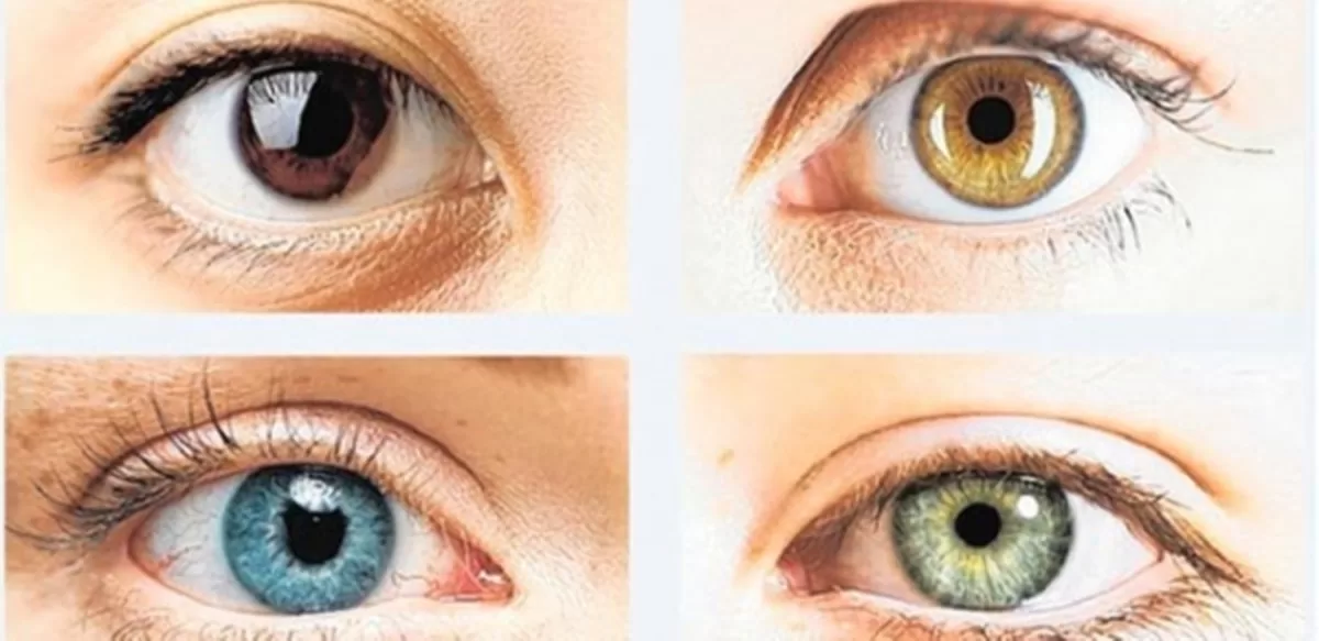 mudança da cor dos olhos